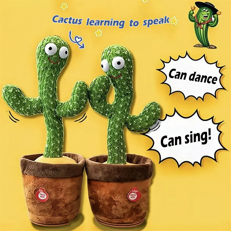 Repeat Talking Dancing Cactus Toy