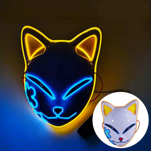 Demon Slayer Cosplay Glowing Mask