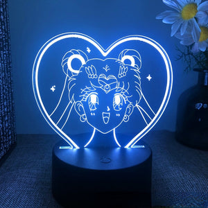 Anime Sailor Moon Colorful Led Night Light