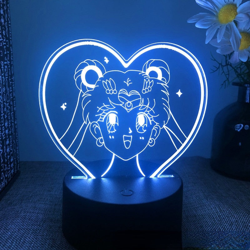 Anime Sailor Moon Colorful Led Night Light