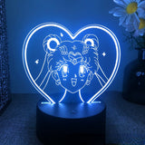 Anime Sailor Moon Colorful Led Night Light