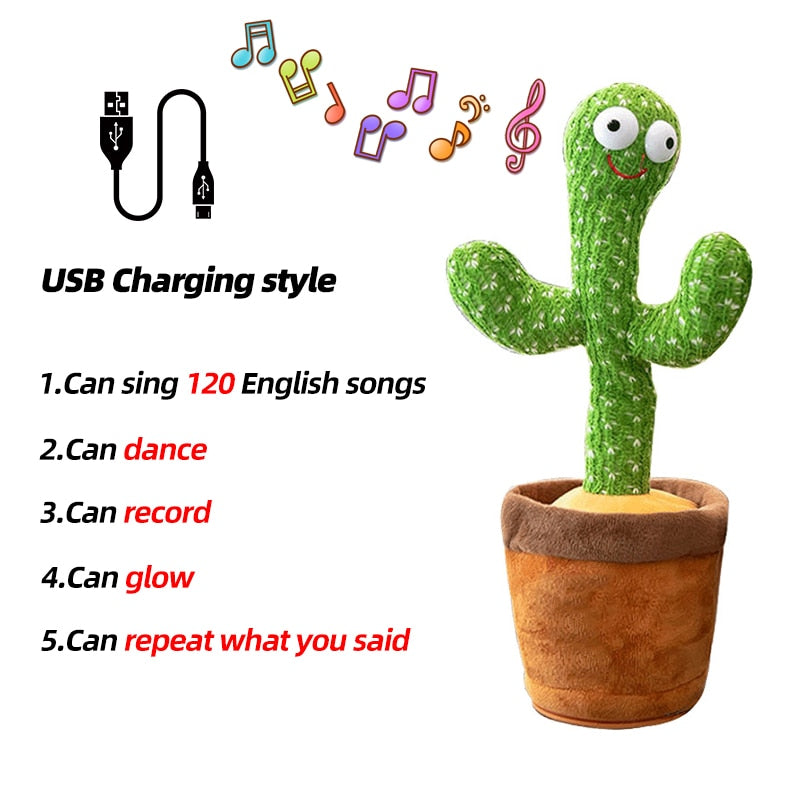 Repeat Talking Dancing Cactus Toy