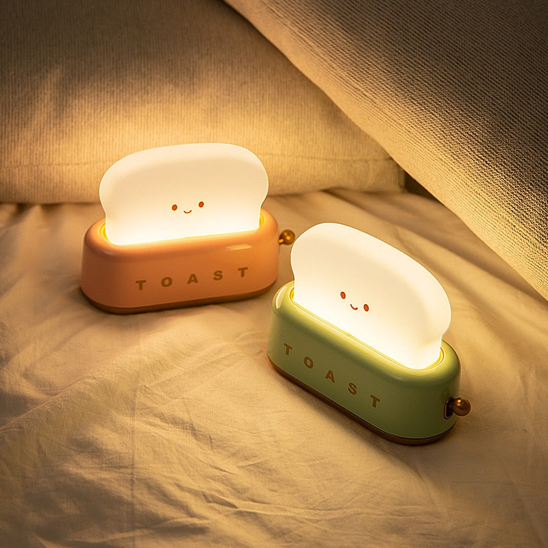 Cute Toaster Shape Night Light Lamp