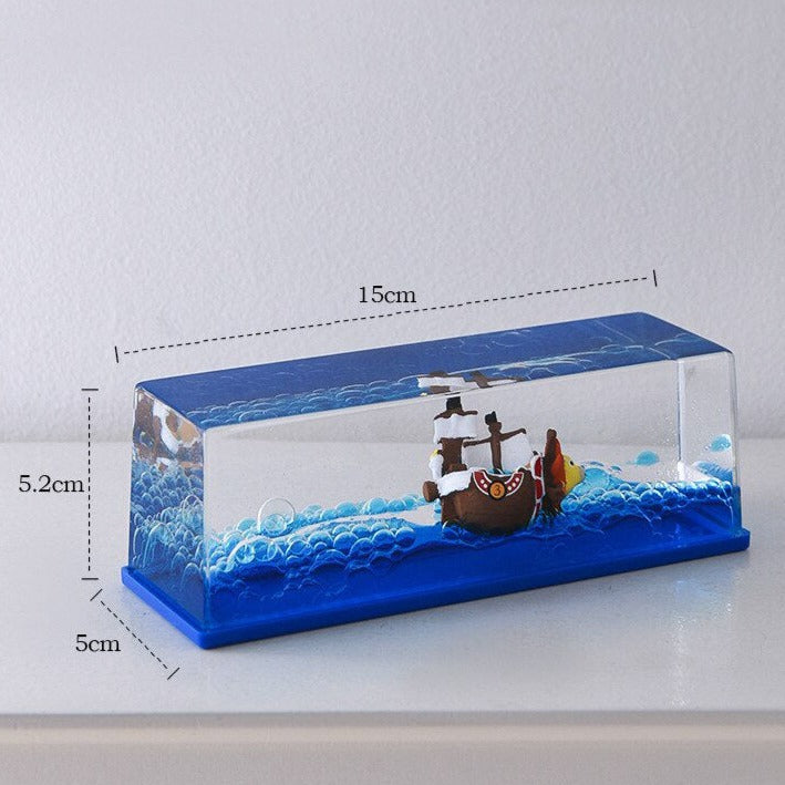 Floating One Piece Ship Bottle – Music Chests