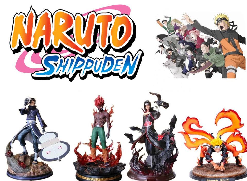 Naruto Shippuden Collectible PVC Figures - Anime Figurine Perfect Collectible Gift for Fans (Mighty Guy, Obito Uchiha, Itachi Uchiha, naruto Uzumaki)