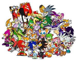 Popular Sonic the Hedgehog Character PVC Action Figure Toys For Children