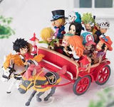 Funny Anime One Piece Characters on Horse Carriage