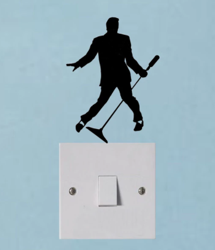 Elvis Presley Silhouette  Sticker