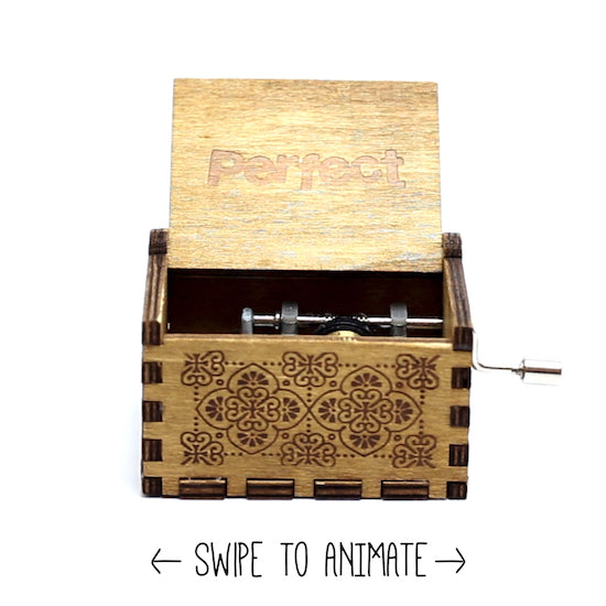 Ed Sheeran "Perfect" Divide Album "Shape Of You" Music Box Chest