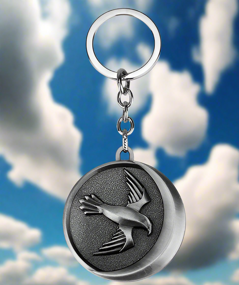 Game Of Thrones Keychain - Silver Crow
