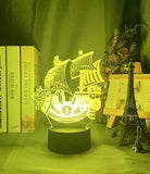 ONE PIECE's Thousand Sunny Ship LED Night Light for Bedroom Decor