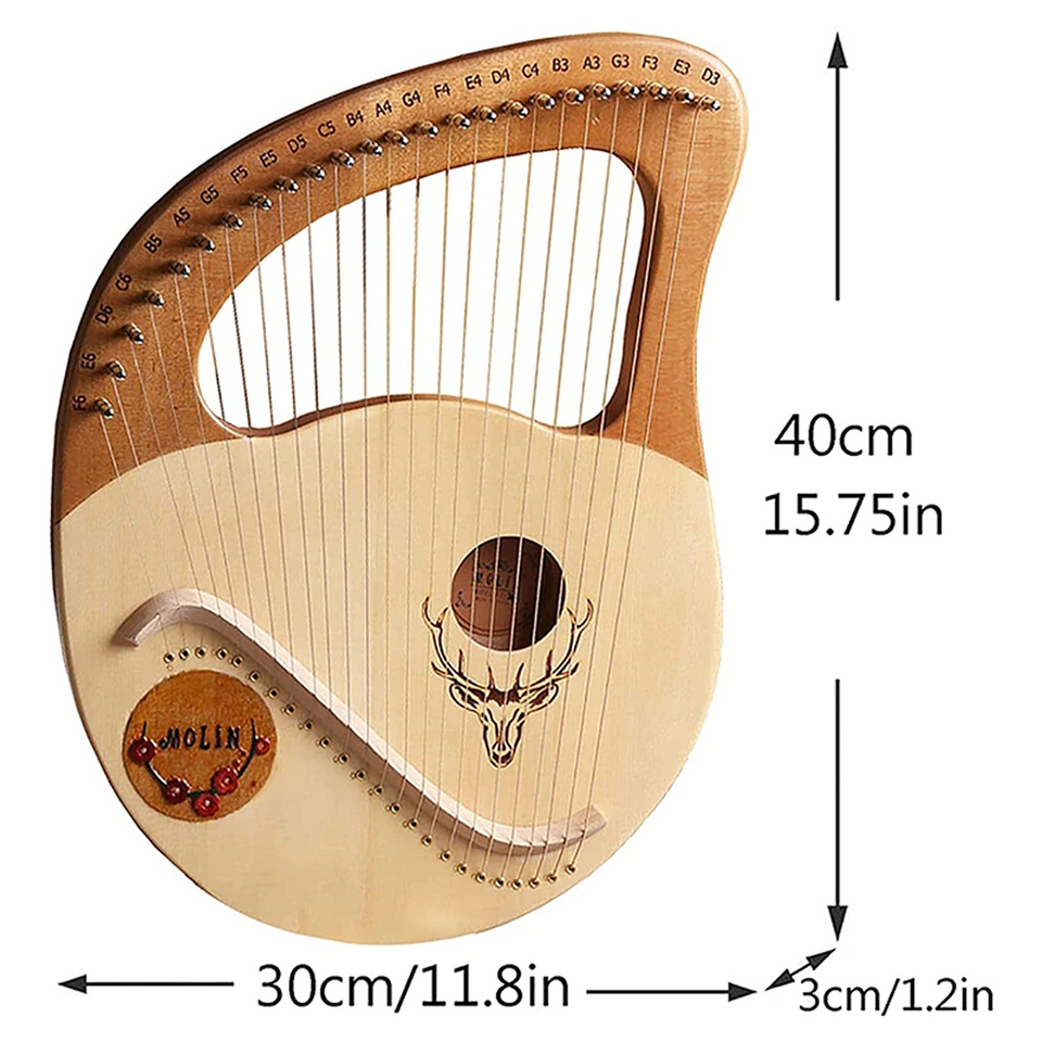 24 Strings - Wooden Harp