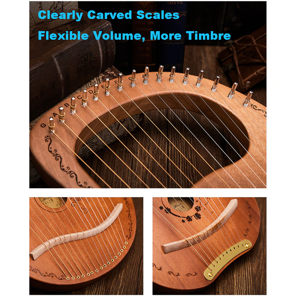 24 Strings - Wooden Harp